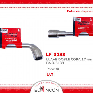 LLAVE DOBLE COPA 17mm BMR-3188