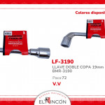 LLAVE DOBLE COPA 19mm BMR-3190