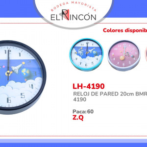 RELOJ DE PARED 20cm BMR-4190