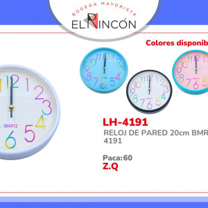 RELOJ DE PARED 20cm BMR-4191