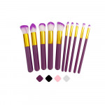 SET DE BROCHAS MAQUILLAJE DK-3125 (X10PCS)
