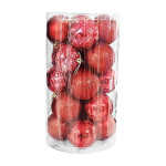 BOLA NAVIDEÑA ROJA 8CM X20