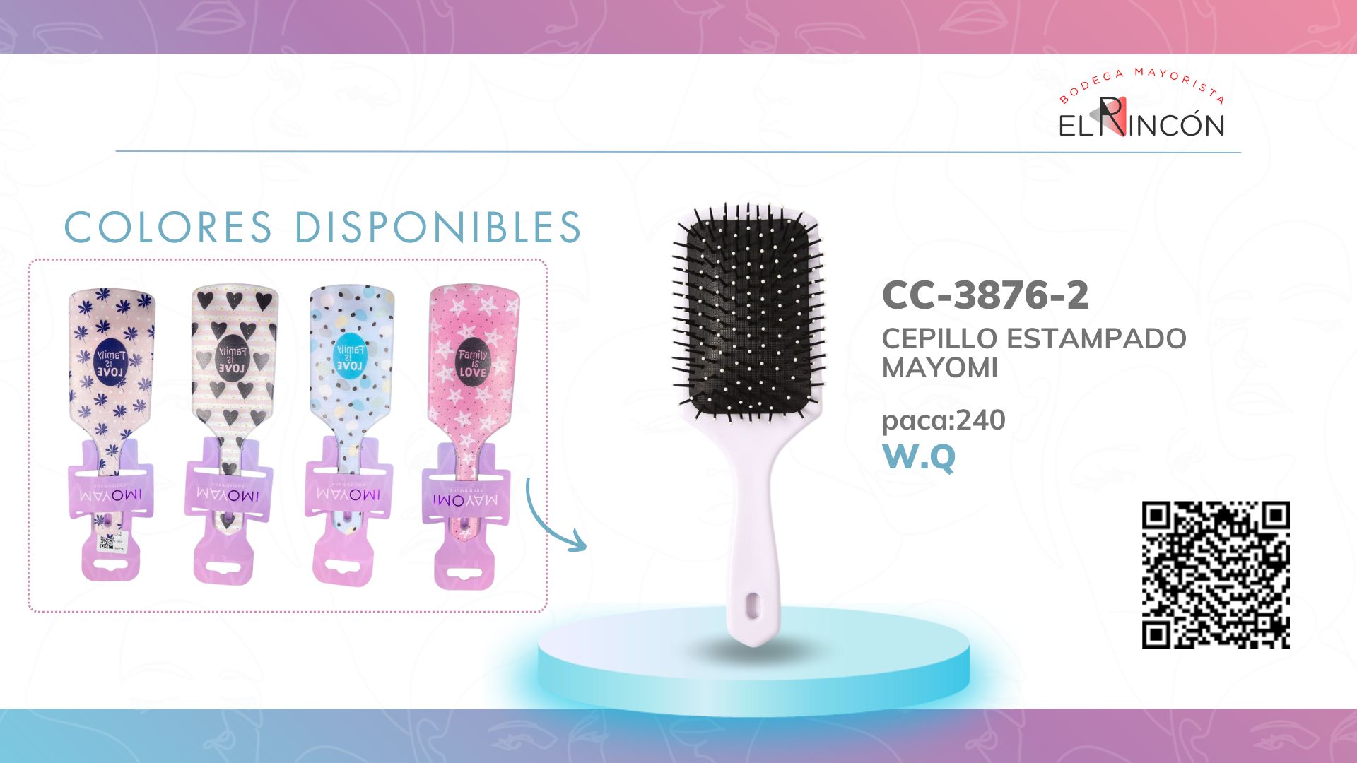 CEPILLO ESTAMPADO MAYOMI BMR-3876-2