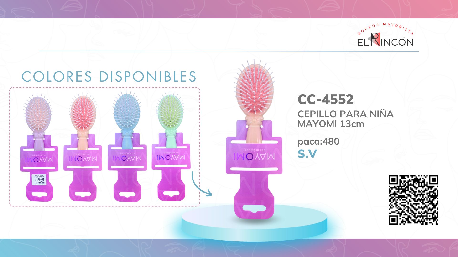 CEPILLO PARA NIÑA MAYOMI BMR-4552