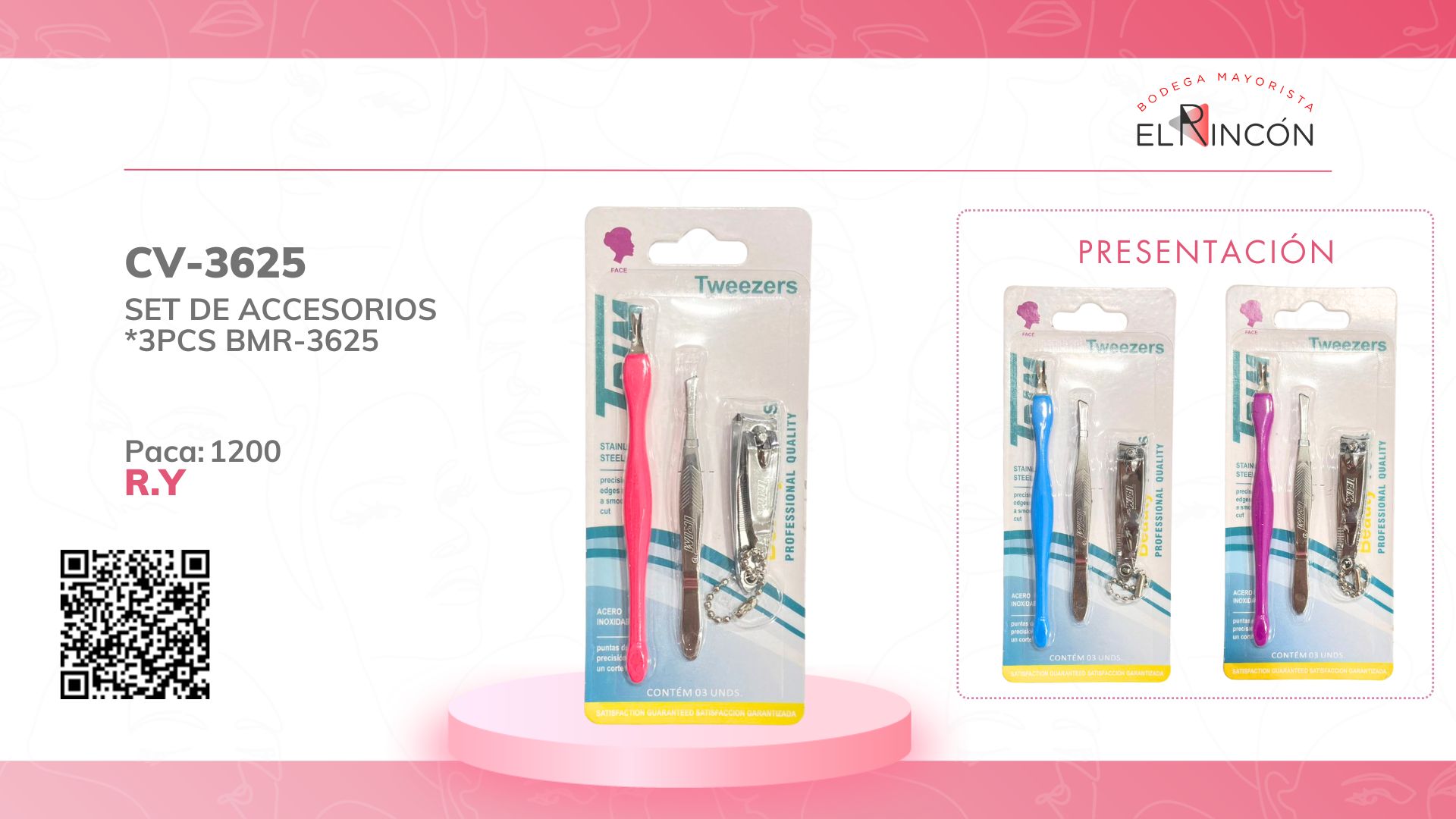 SET DE ACCESORIOS *3PCS BMR-3625