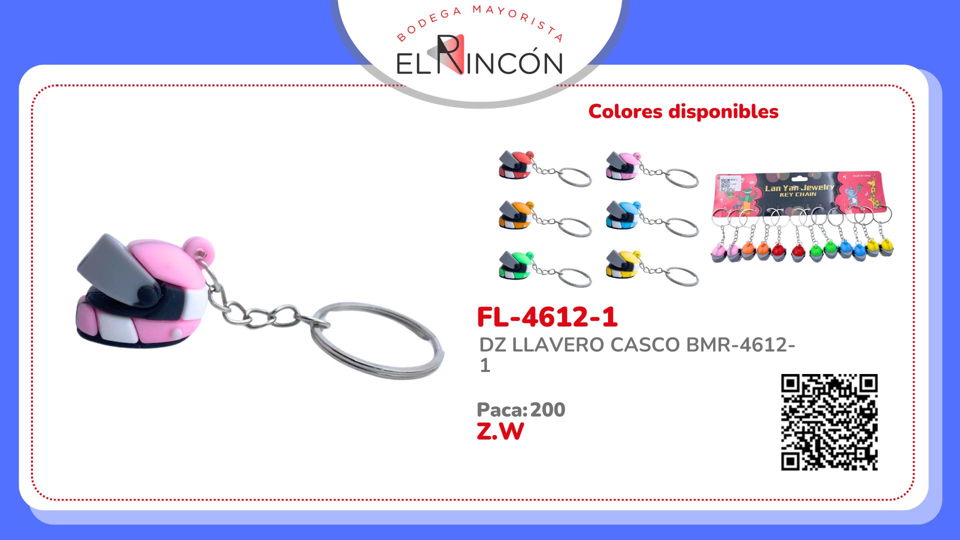 DZ LLAVERO CASCO BMR-4612-1