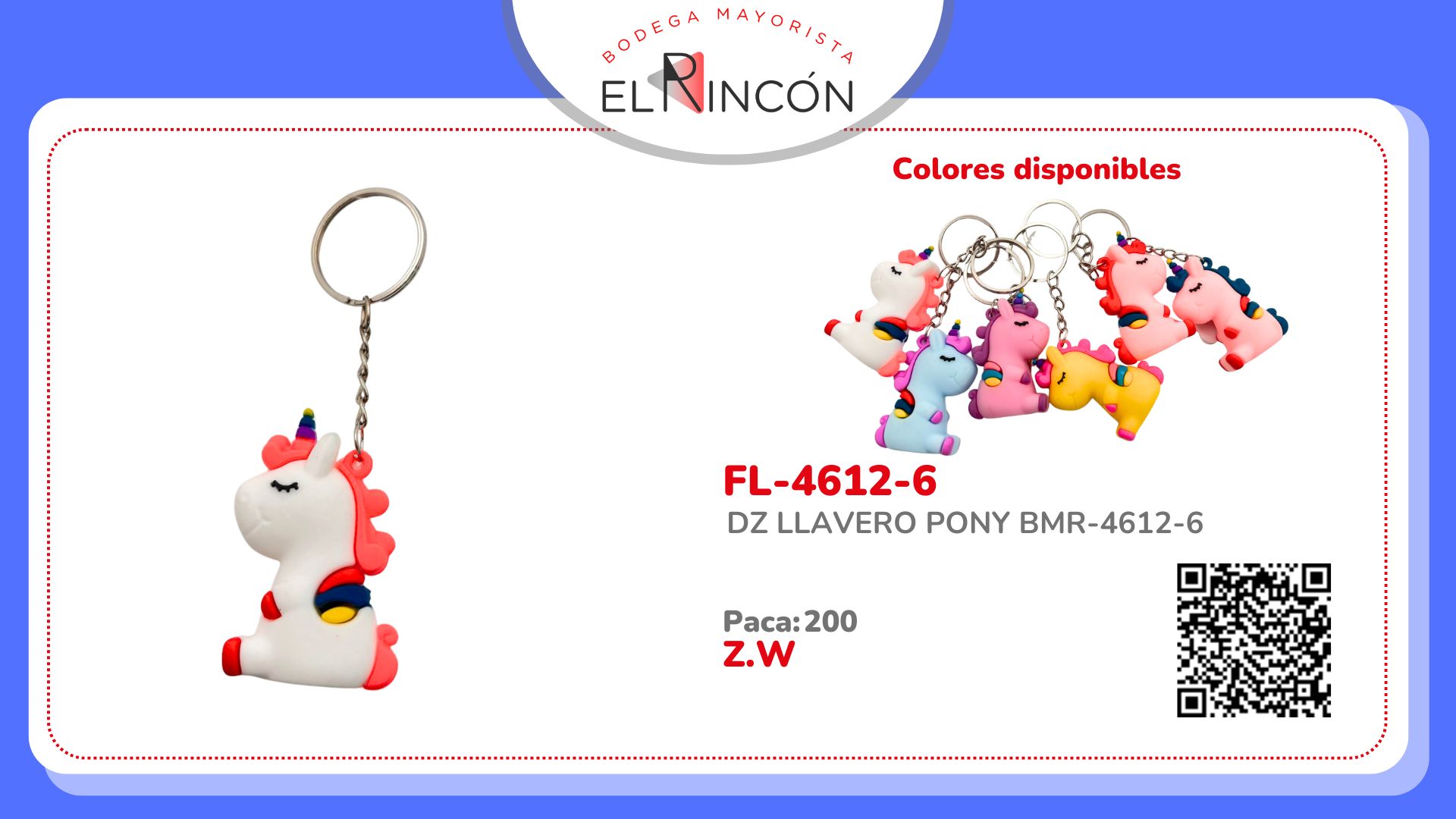 DZ LLAVERO PONY BMR-4612-6