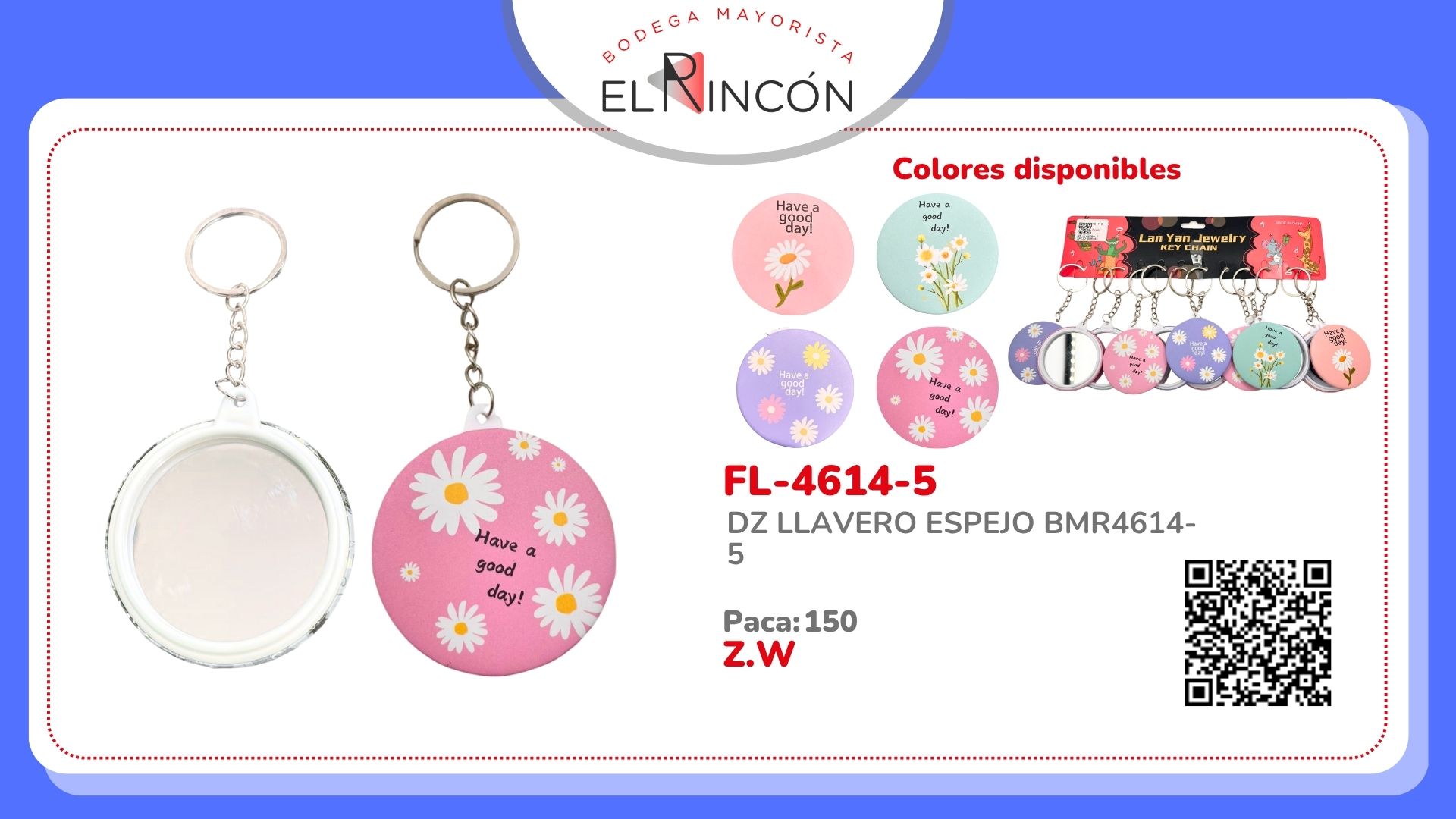 DZ LLAVERO ESPEJO BMR4614-5