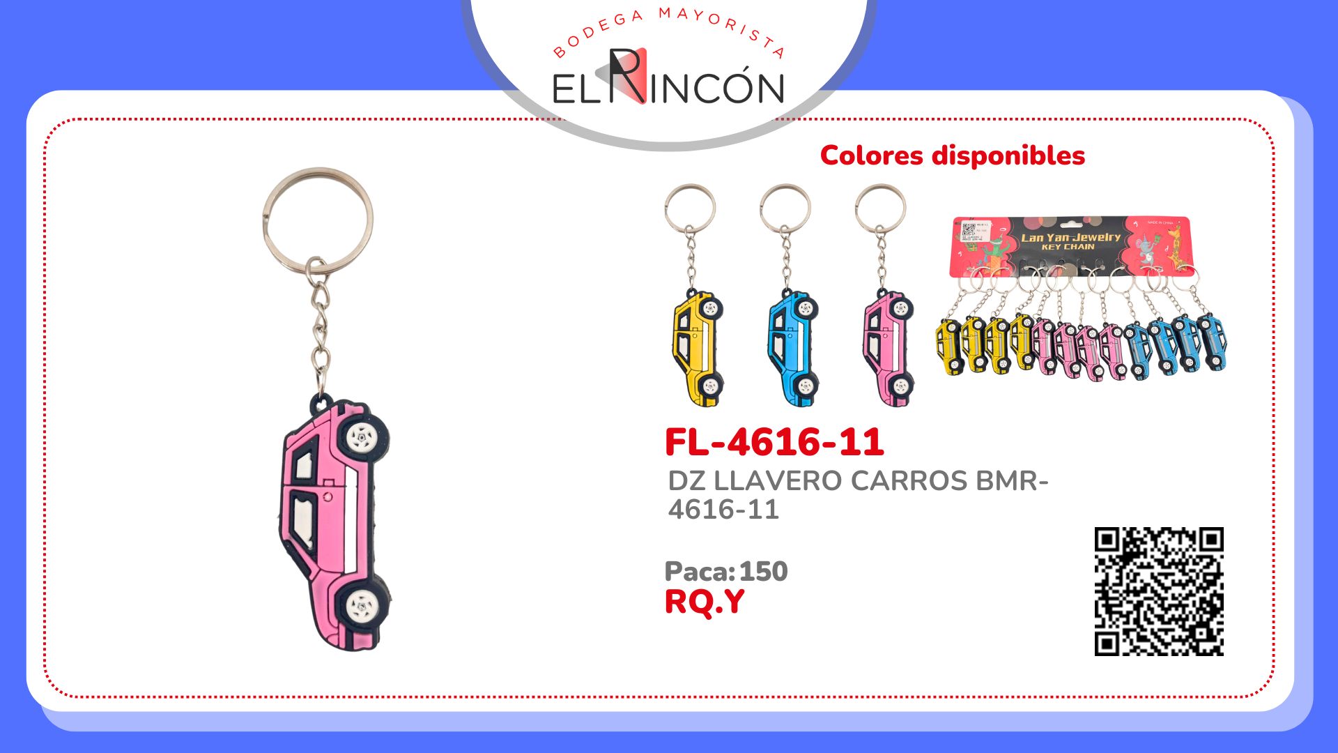 DZ LLAVERO CARROS BMR-4616-11