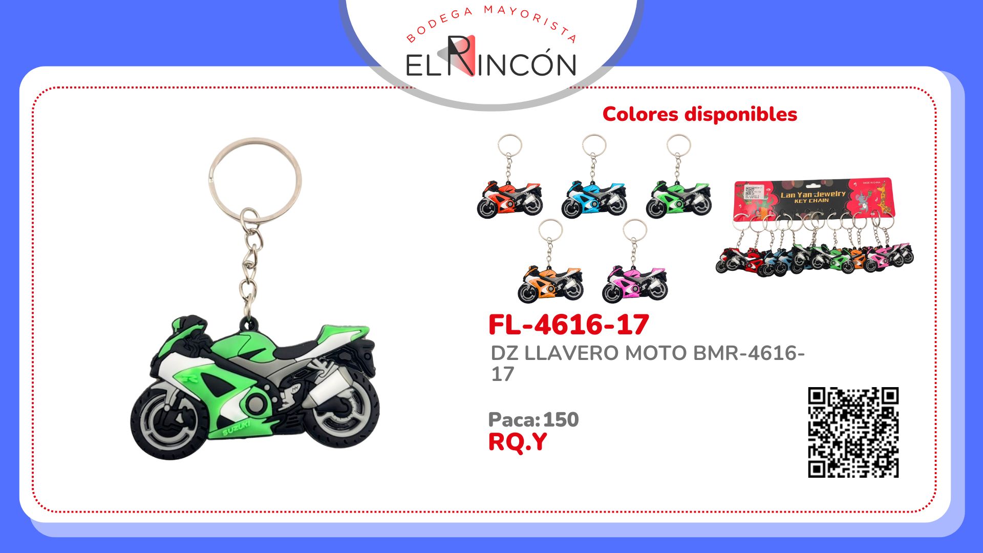 DZ LLAVERO MOTO BMR-4616-17