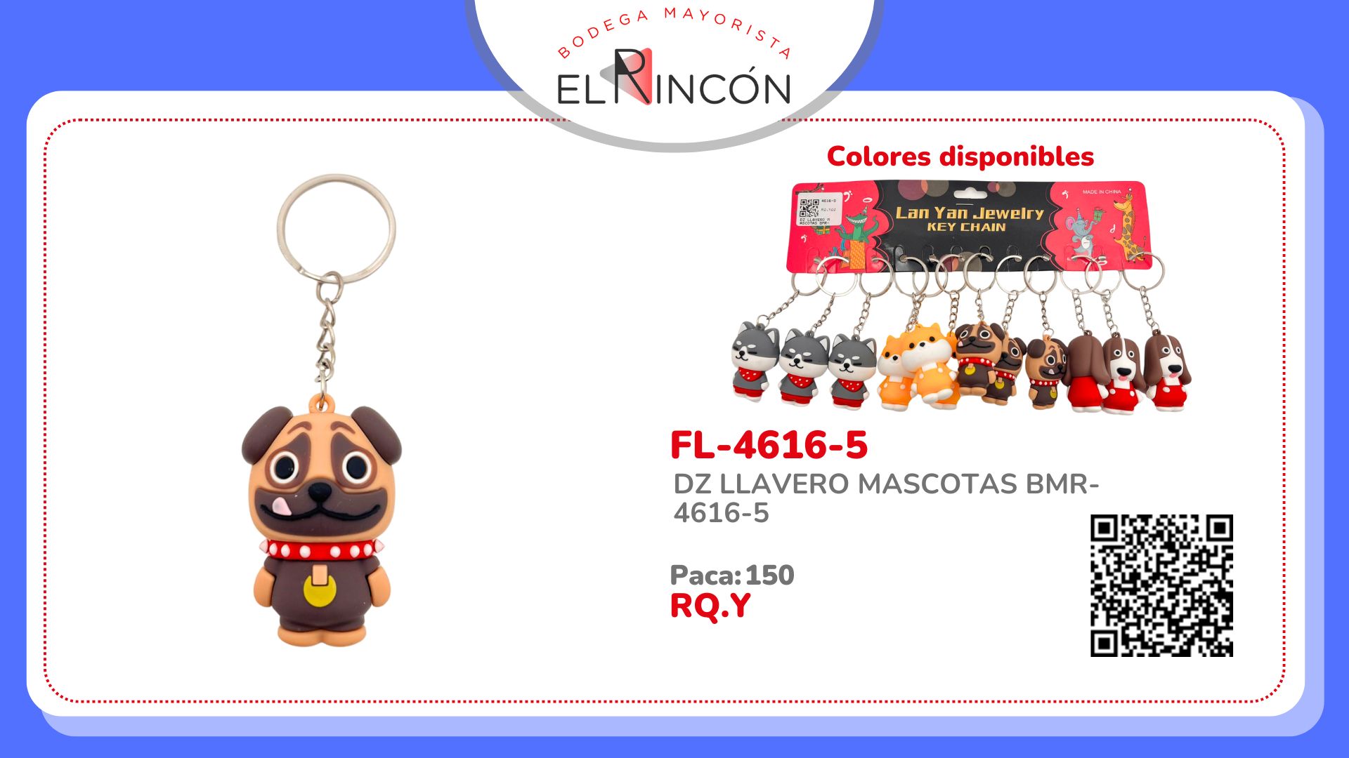 DZ LLAVERO MASCOTAS BMR-4616-5