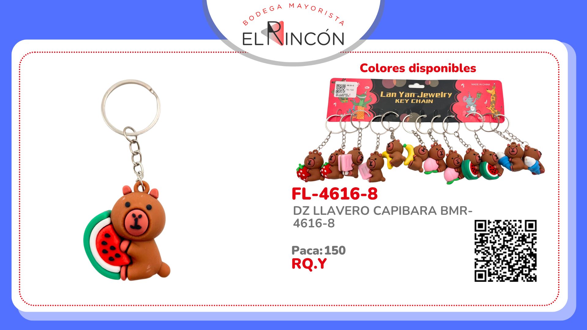 DZ LLAVERO CAPIBARA BMR-4616-8