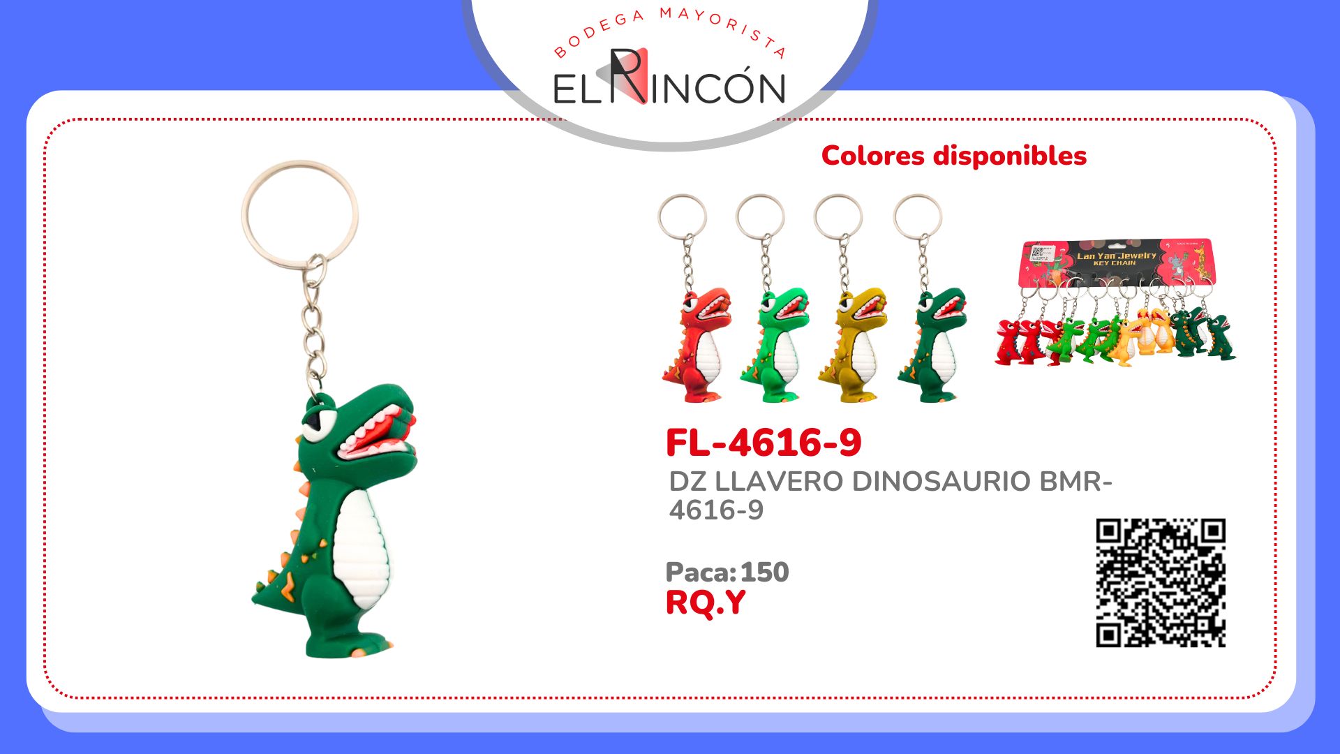 DZ LLAVERO DINOSAURIO BMR-4616-9