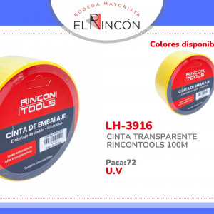 CINTA TRANSPARENTE RINCONTOOLS 100M BMR-3916