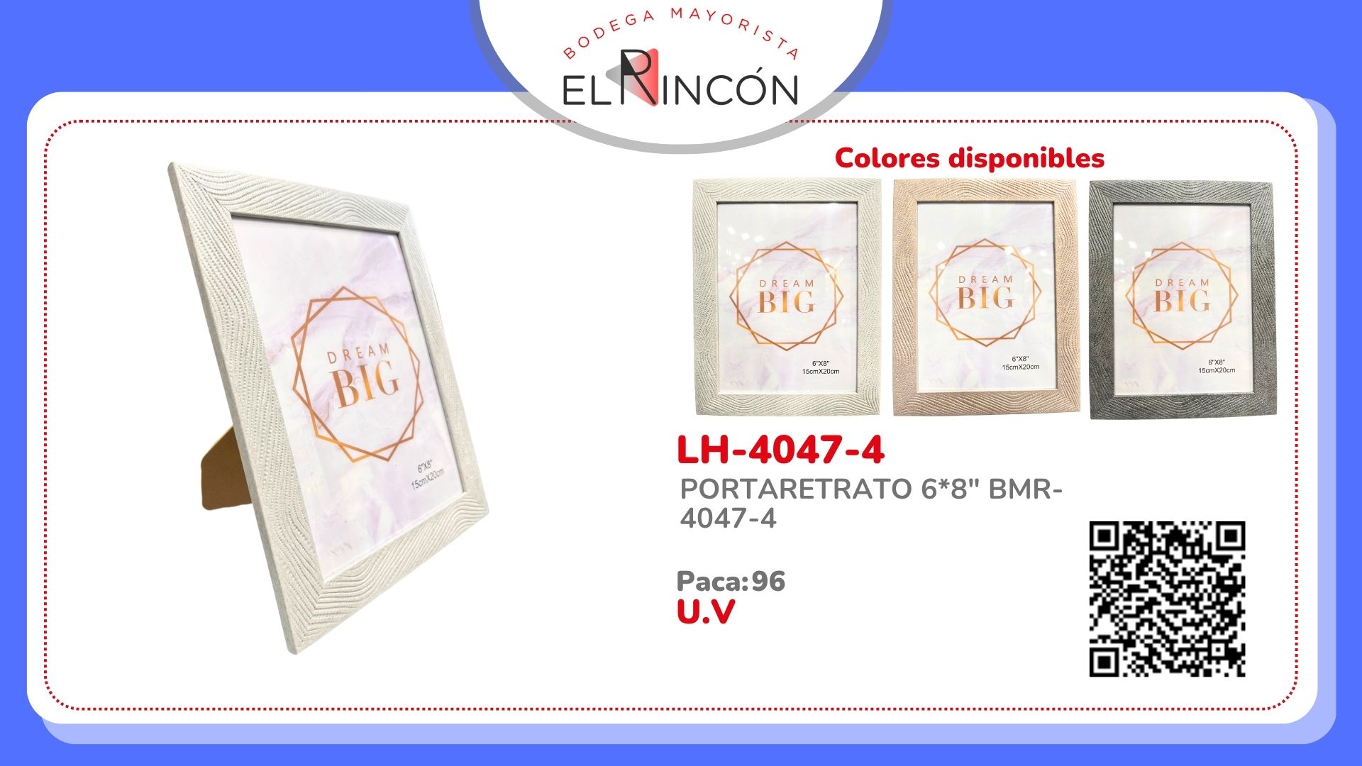 PORTARETRATO 6*8" BMR-4047-4