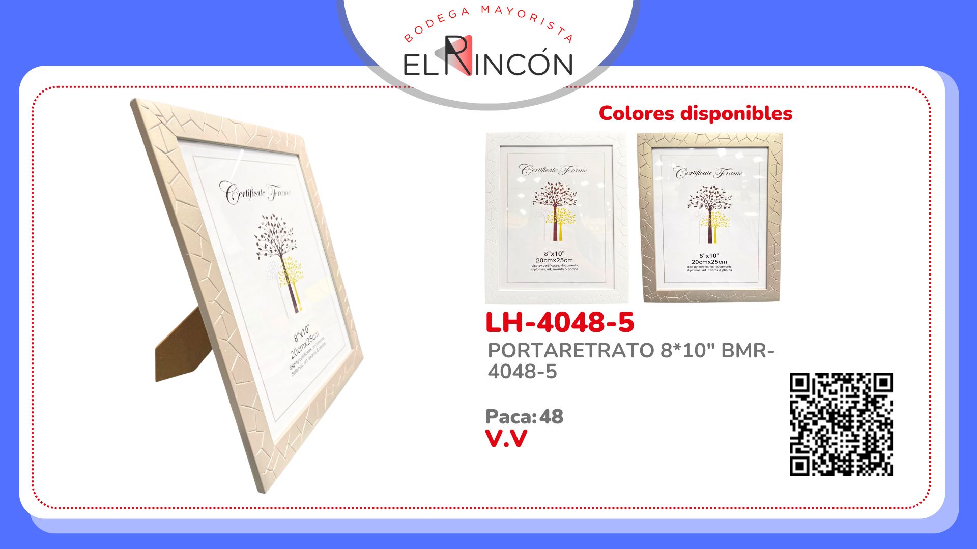 PORTARETRATO 8*10" BMR-4048-5
