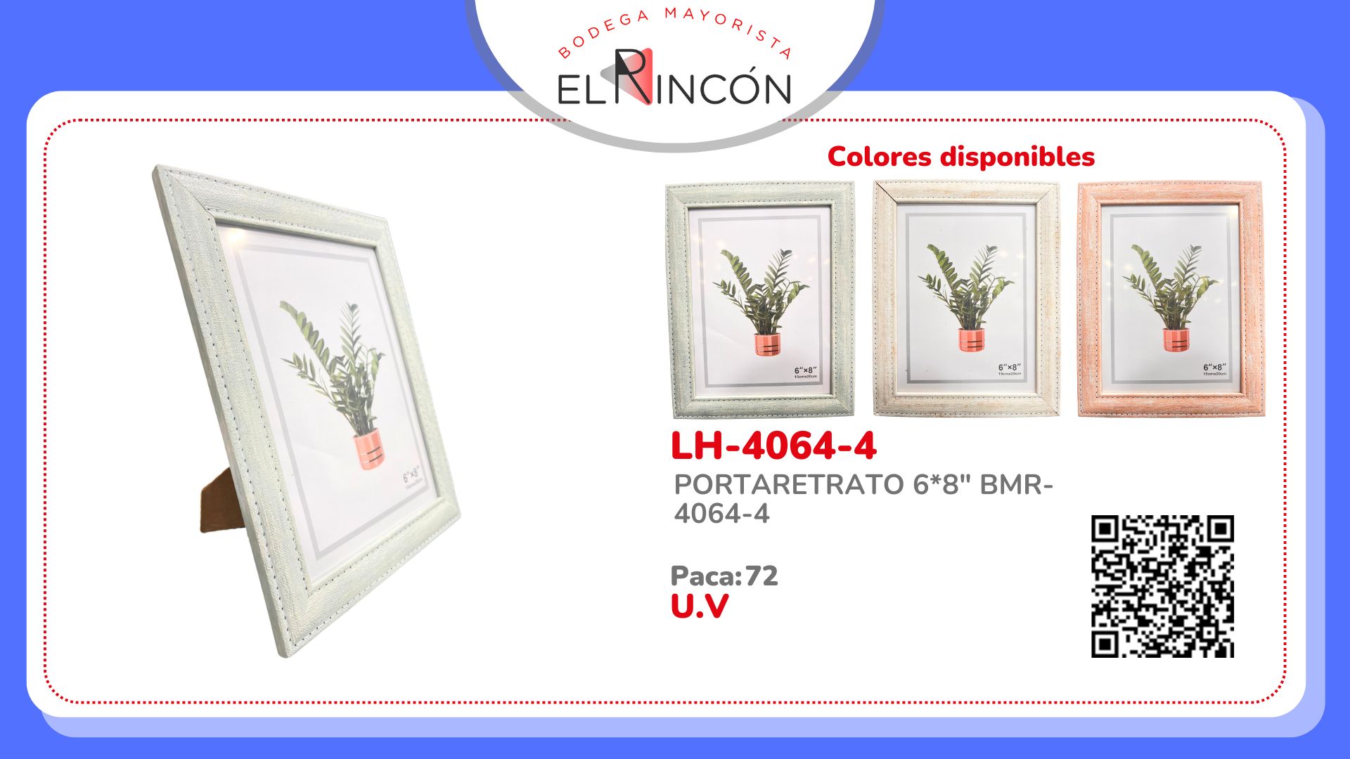 PORTARETRATO 6*8" BMR-4064-4