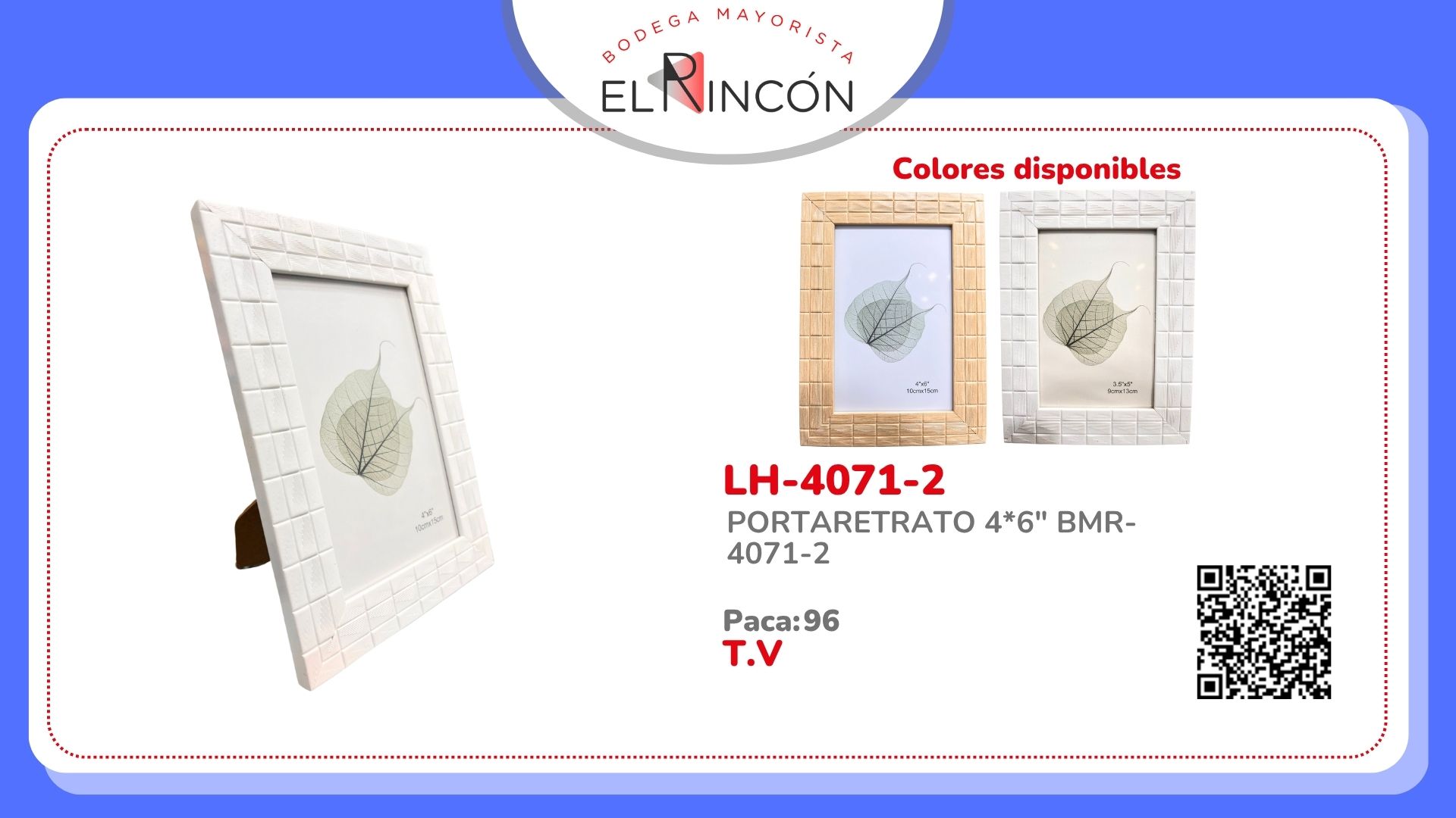 PORTARETRATO 4*6" BMR-4071-2