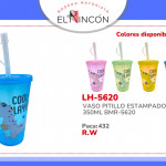 VASO PITILLO ESTAMPADO 350ML BMR-5620