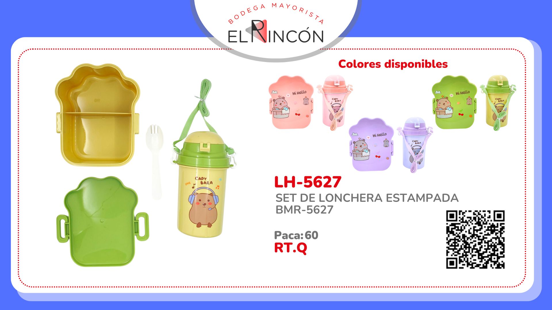 SET DE LONCHERA ESTAMPADA BMR-5627