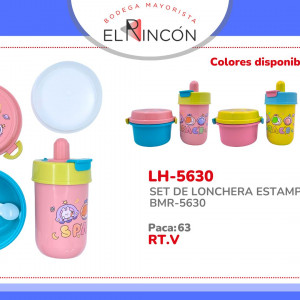 SET DE LONCHERA ESTAMPADA BMR-5630