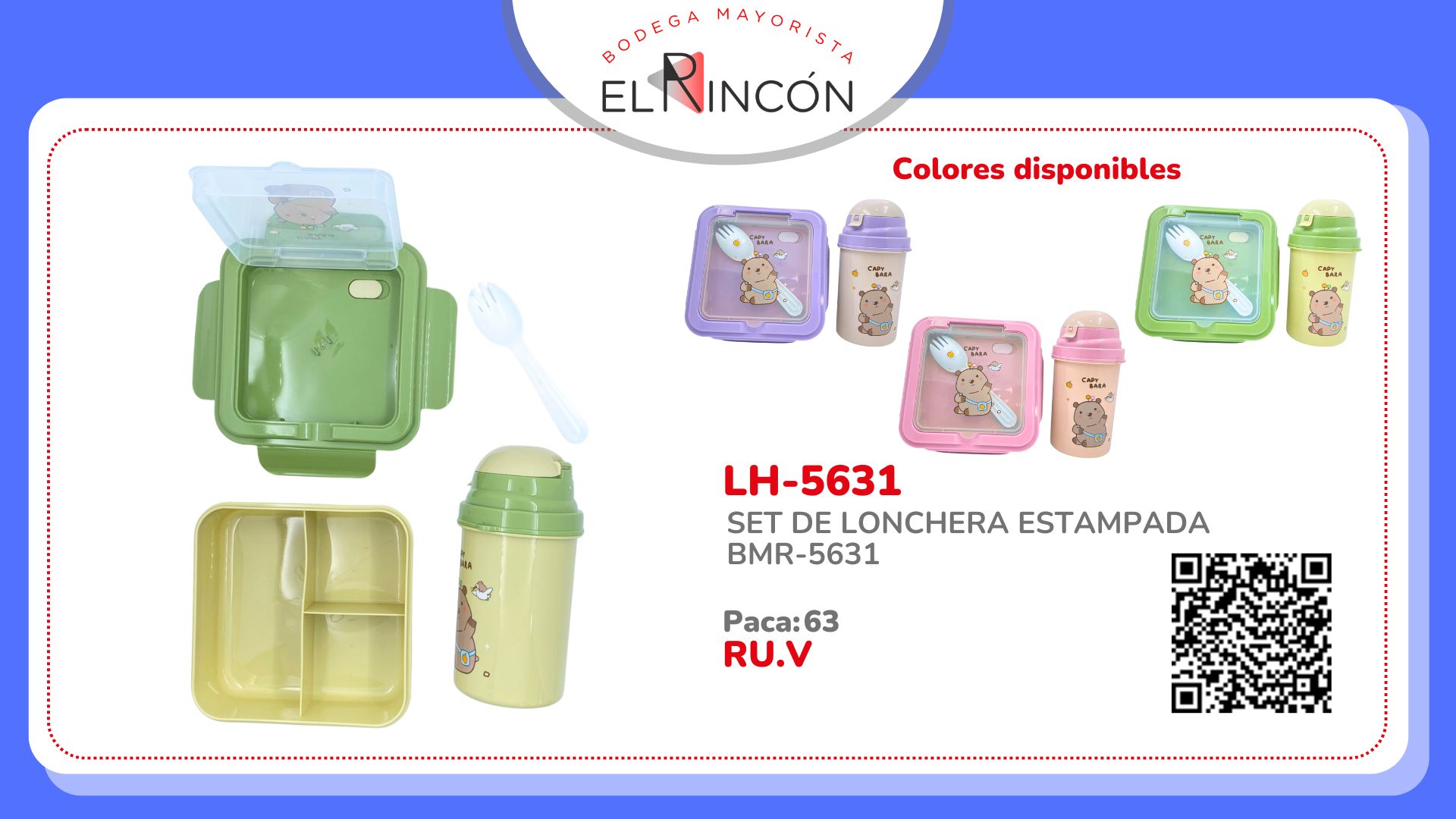 SET DE LONCHERA ESTAMPADA BMR-5631