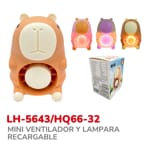 MINI VENTILADOR Y LAMPARA RECARGABLE BMR-5643/HQ66-32