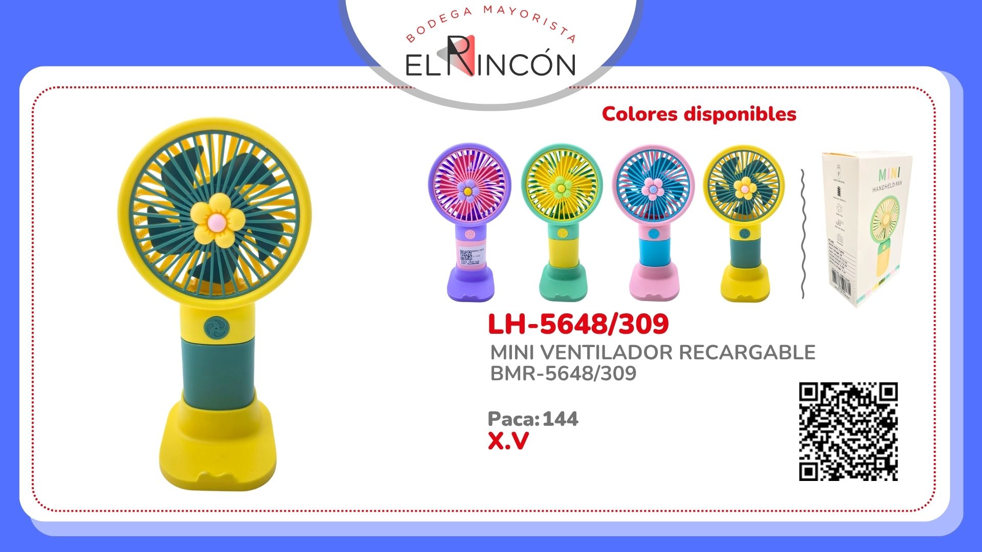 MINI VENTILADOR RECARGABLE BMR-5648/309