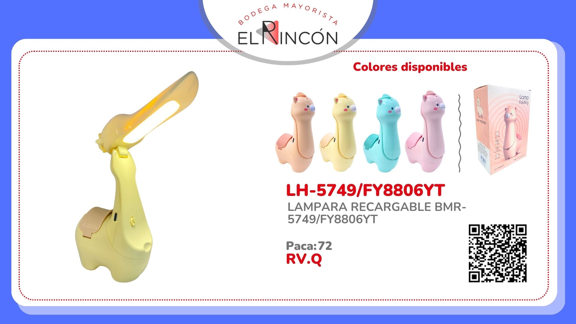 LAMPARA RECARGABLE BMR-5749/FY8806YT