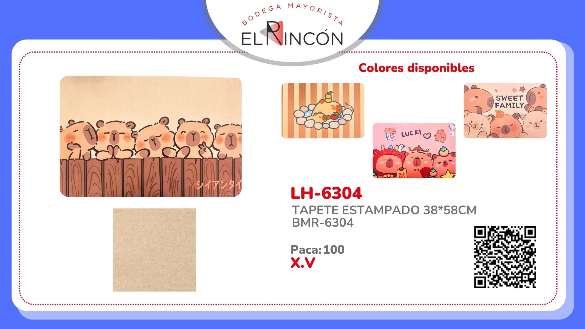 TAPETE ESTAMPADO 38*58CM BMR-6304