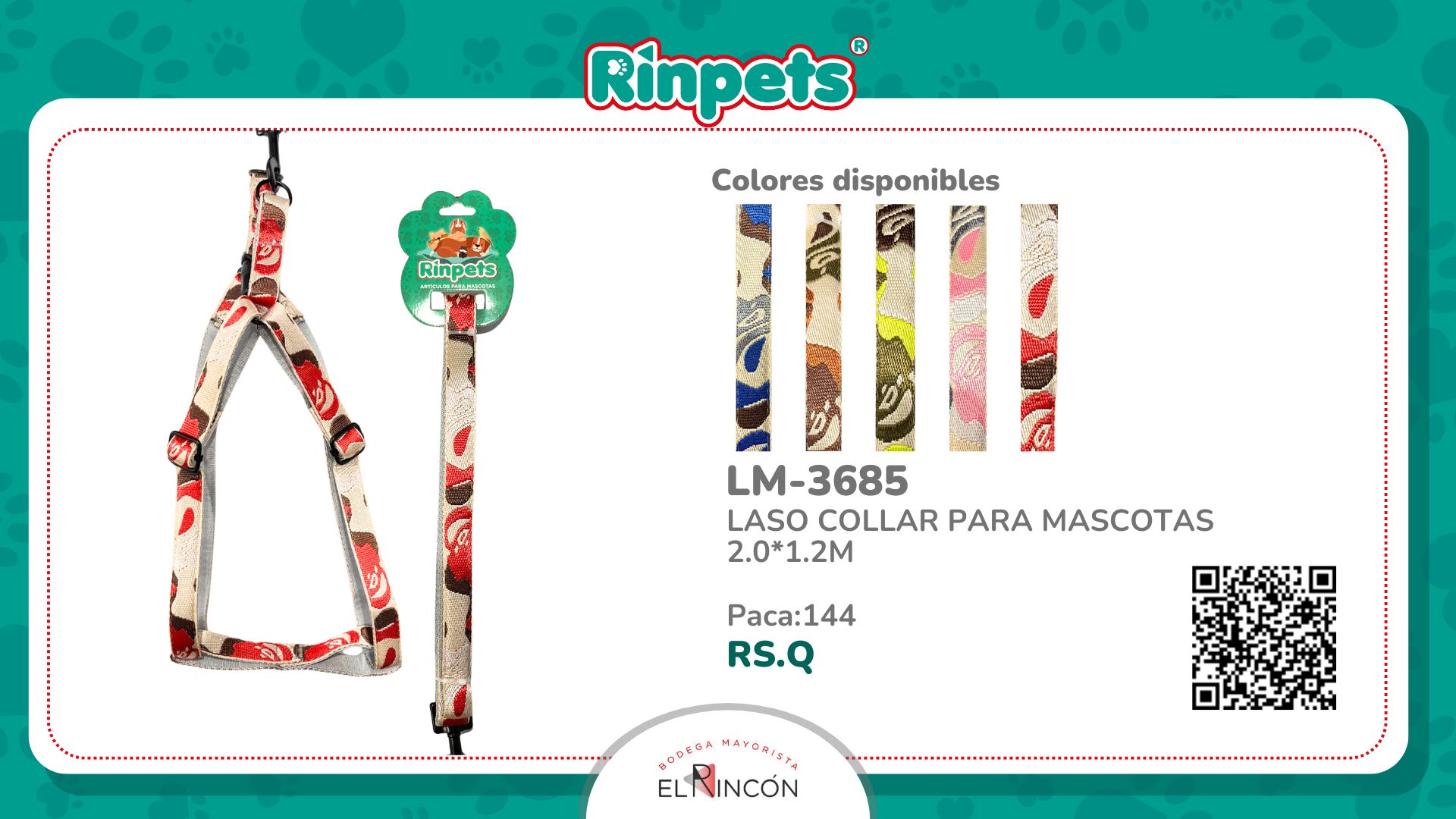 LASO COLLAR PARA MASCOTAS 2.0*1.2M BMR-3685