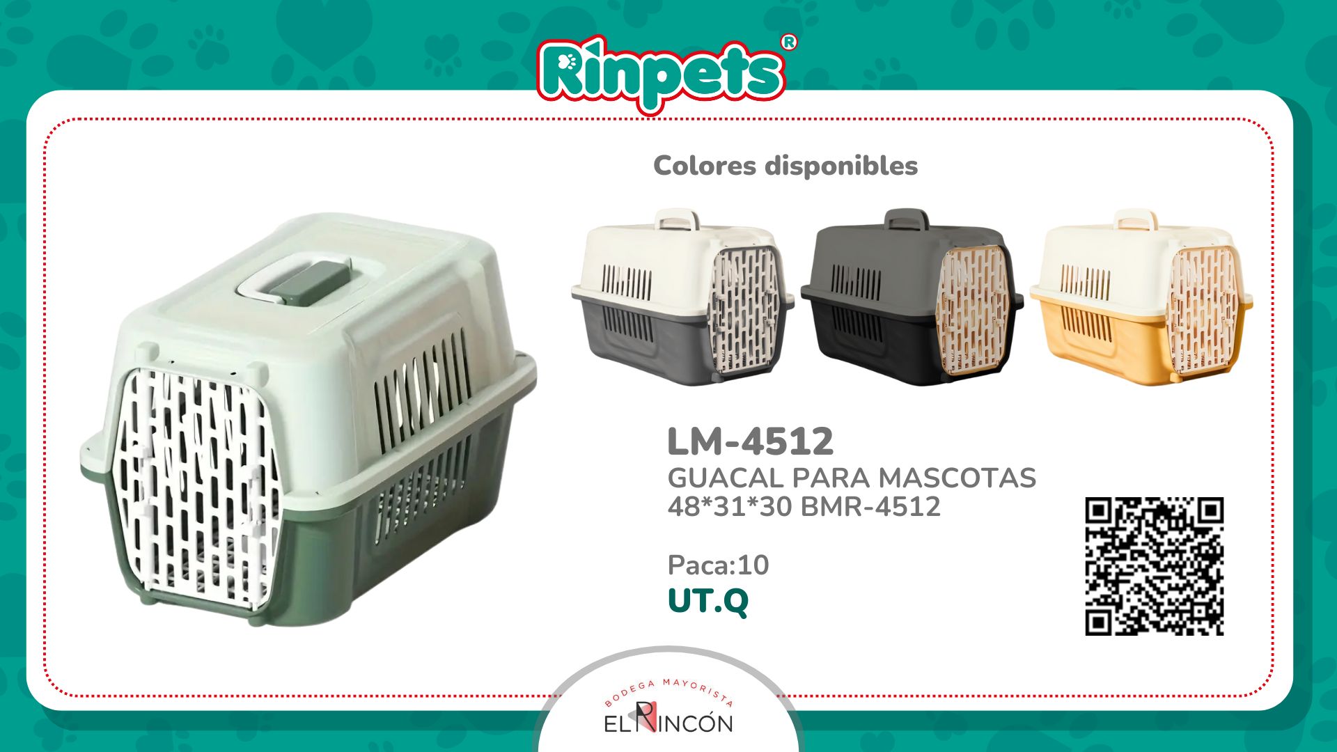 GUACAL PARA MASCOTAS 48*31*30 BMR-4512