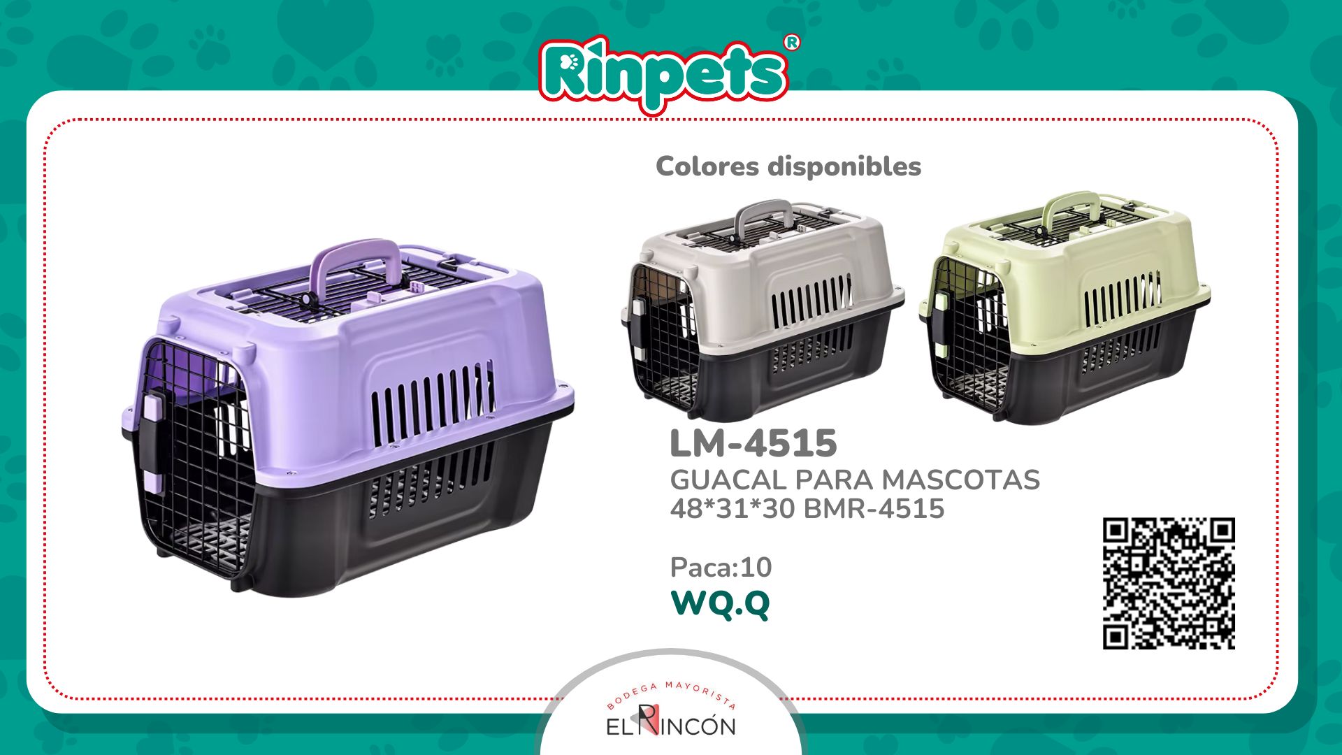 GUACAL PARA MASCOTAS 48*31*30 BMR-4515