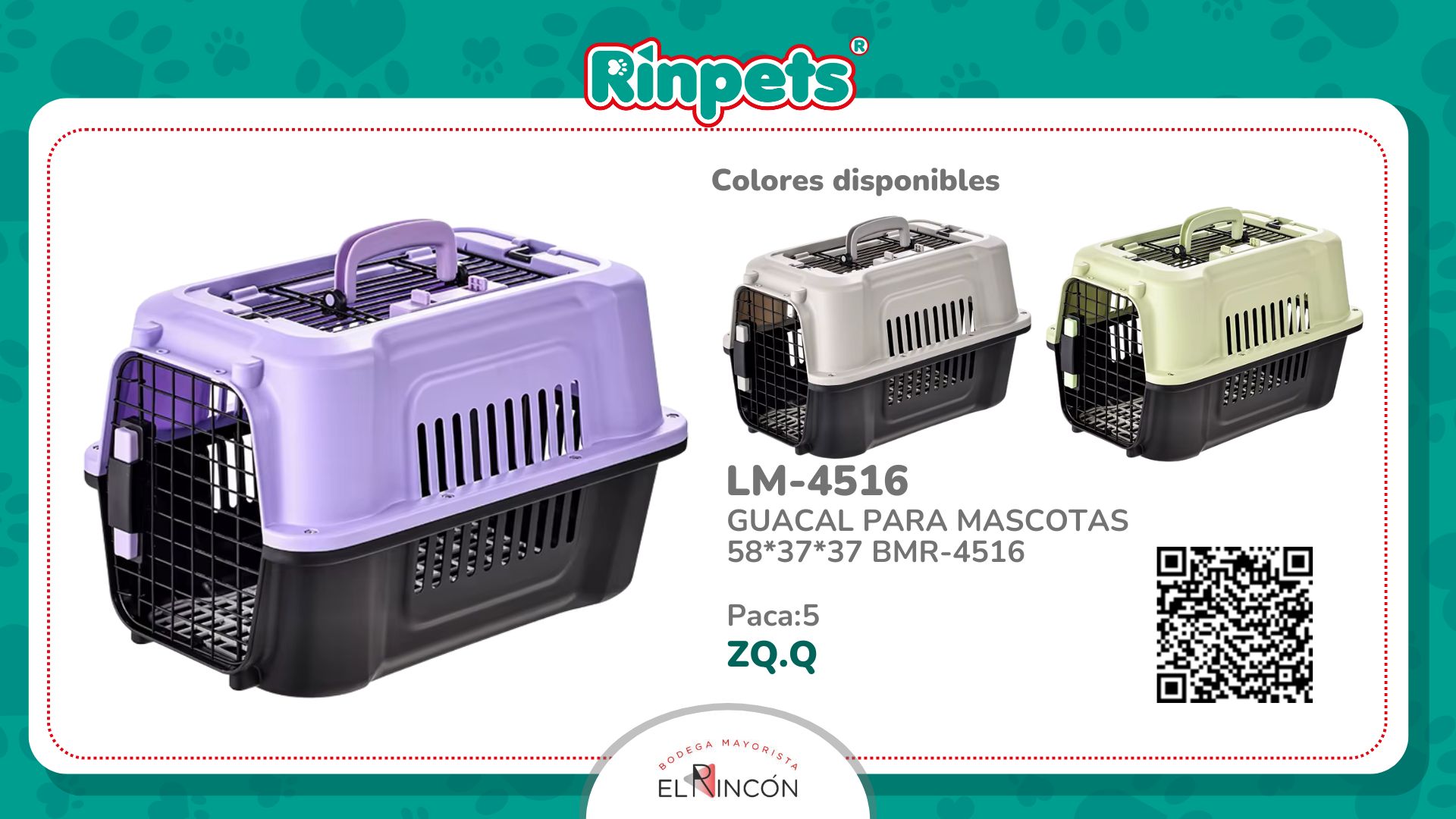 GUACAL PARA MASCOTAS 58*37*37 BMR-4516