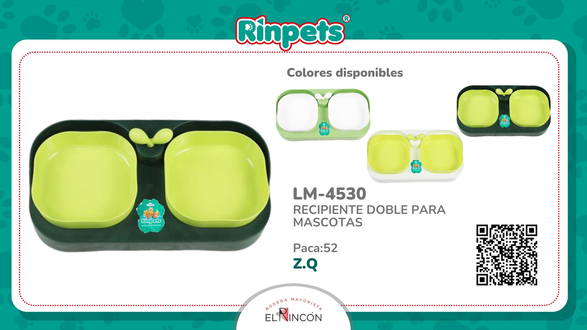 RECIPIENTE DOBLE PARA MASCOTAS BMR-4530