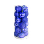 BOLA NAVIDEÑA AZUL X24 7CM