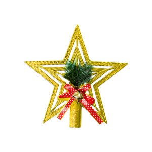 ADORNO ESTRELLA NAVIDEÑA DORADA