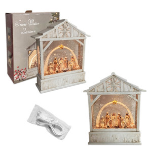 PESEBRE NAVIDEÑO LUZ Y SONIDO (USB Y PILA AA)