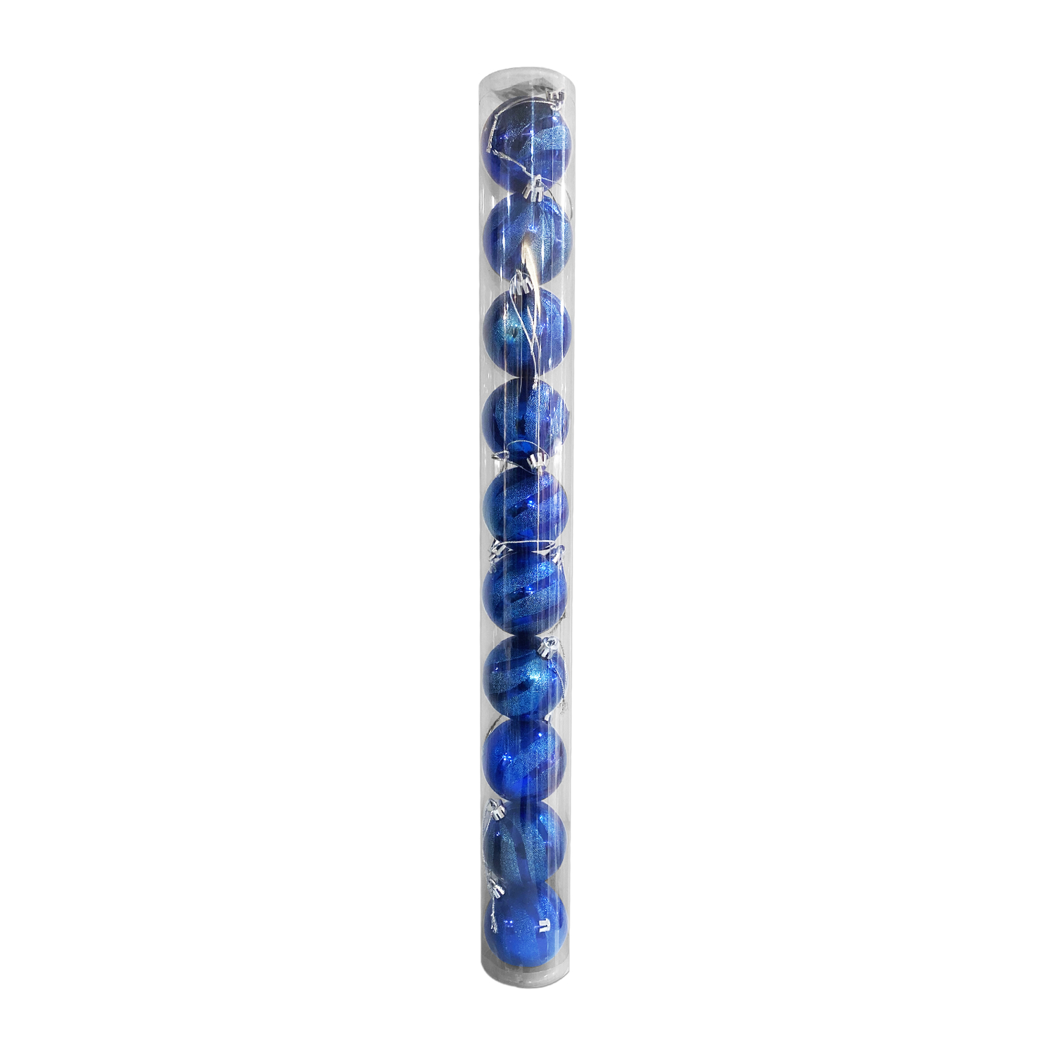 BOLA NAVIDEÑA AZUL OSCURO 6CM X10