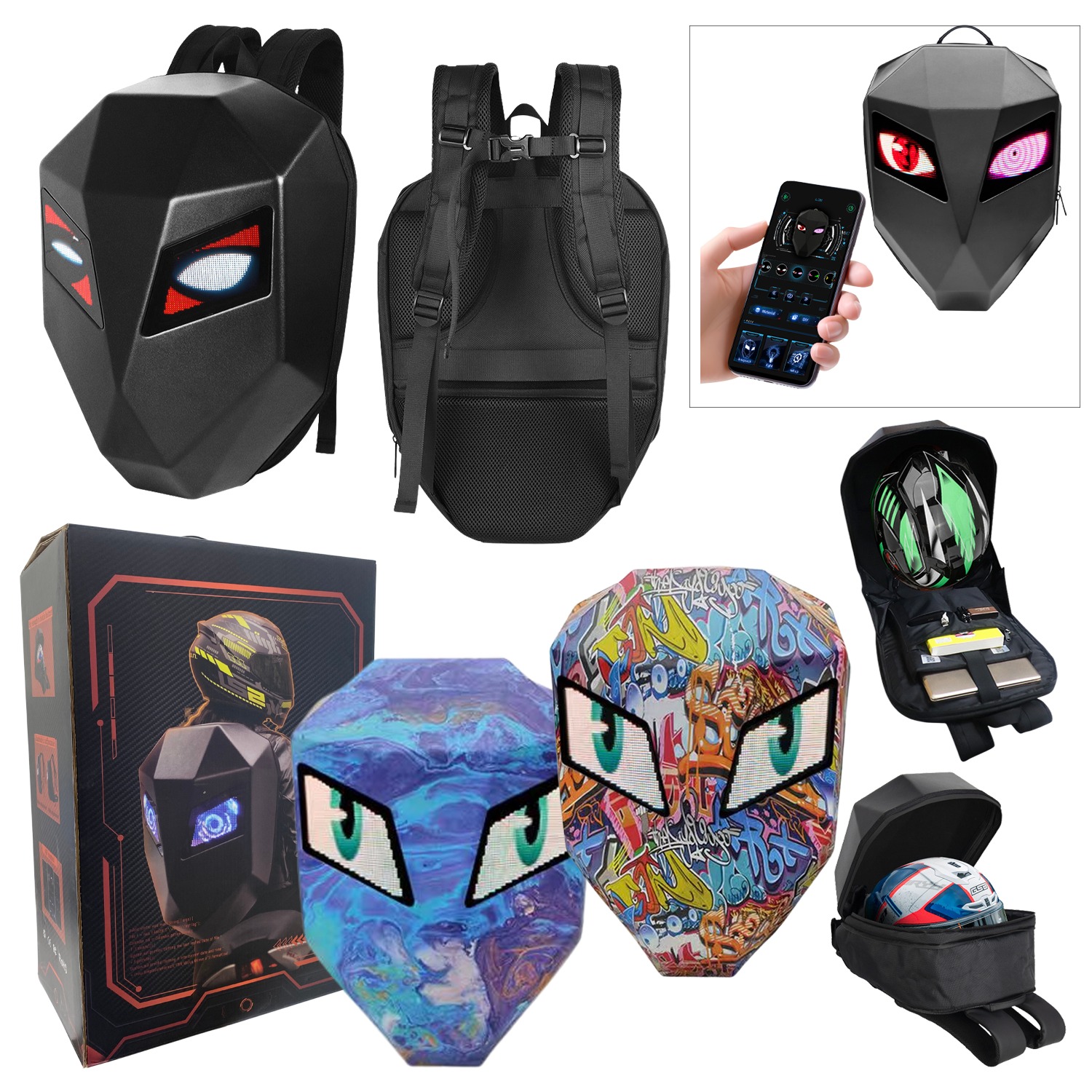 MOCHILA CON PANTALLA LED SD