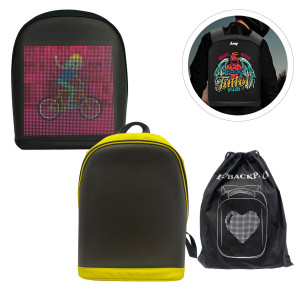 MOCHILA CON PANTALLA LED