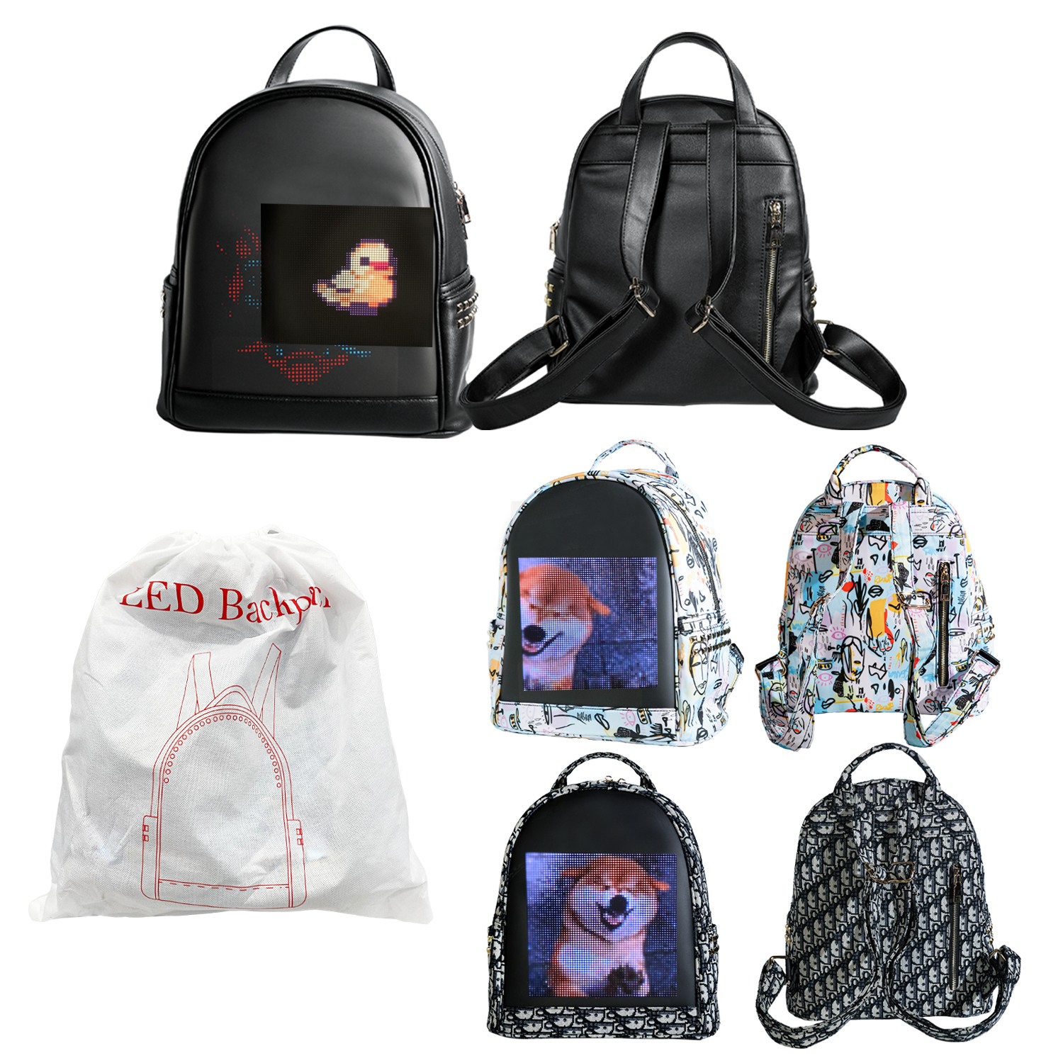 MOCHILA CON PANTALLA HD