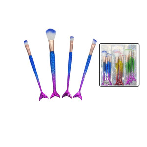 BROCHA SIRENA X4PCS COLORES TORNASOL DK-3438