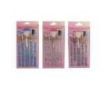 SET DE BROCHAS X5 ESCARCHADAS SZ-1299/DK-SZ-240 (PQTX12)