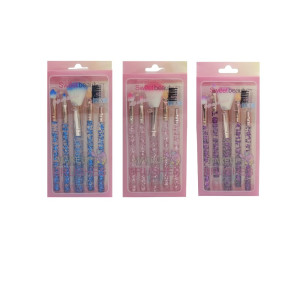 SET DE BROCHAS X5 ESCARCHADAS SZ-1299/DK-SZ-240 (PQTX12)