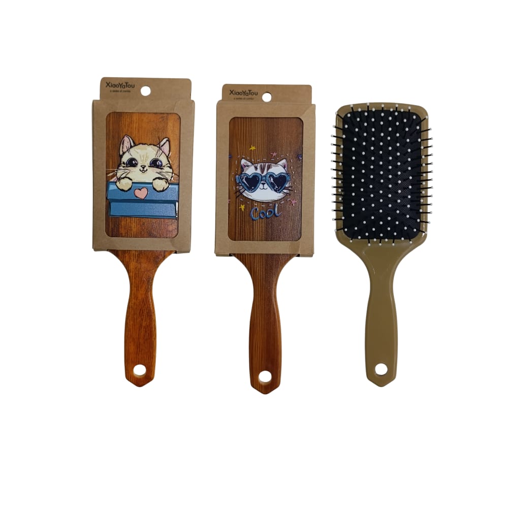 CEPILLO ESTAMPADO GATO DK-3700