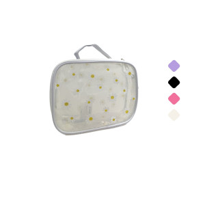 COSMETIQUERA TRANSPARENTE FLOR DK-3576