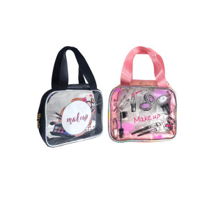 COSMETIQUERA TRANSPARENTE ESTAMPADA DK-4472