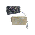 COSMETIQUERA ESTAMPADO ESTRELLAS COLORES SURTIDOS DK-4516 (PQTX12)