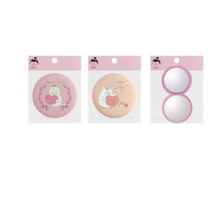 ESPEJO CARTERA ESTAMPADO CORAZON DK-3704